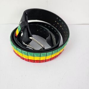 RASTA‎ Studded Faux Leather Metal Belt Size Medium